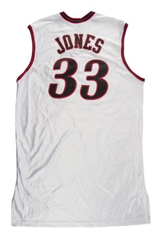 2001 Jumaine Jones Game Worn Philadelphia 76ers NBA Finals Jersey